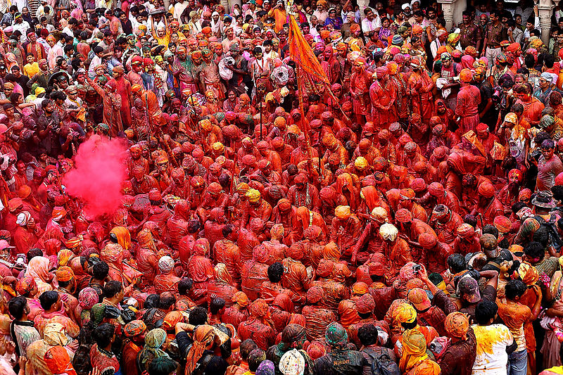 Holi celebrations in Mathura, Vrindavan, Barsana and Nandgaon