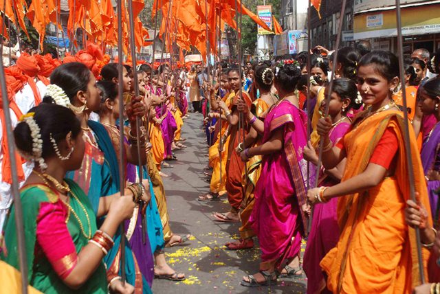 Gudi Padwa procession in Mumbai